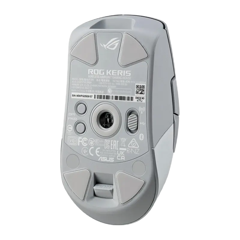 Игровая мышь ASUS ROG Keris AimPoint Беспроводное,Проводное Белый/Серый