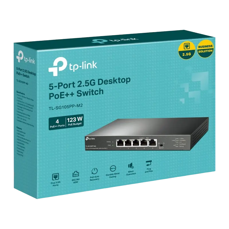PoE коммутатор TP-LINK Desktop Switch Серый