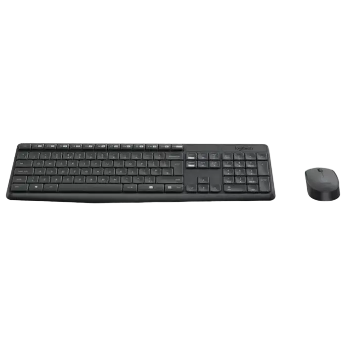 Клавиатура и мышь Logitech MK235 Мембрана Серый