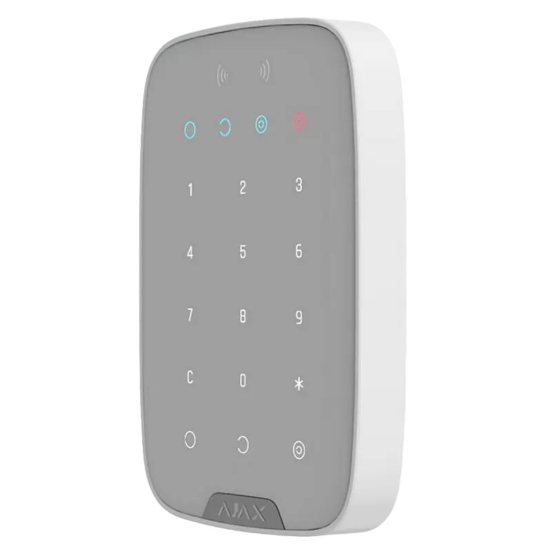 Беспроводная сенсорная клавиатура Ajax KeyPad Plus Белый