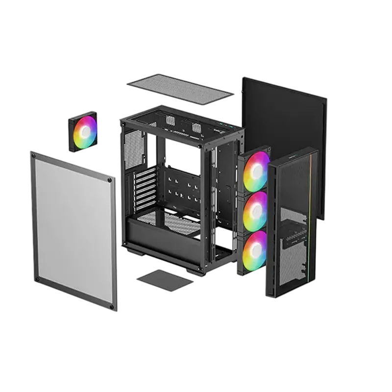 Компьютерный корпус Deepcool MATREXX 55 MESH V4 Midi-Tower Черный