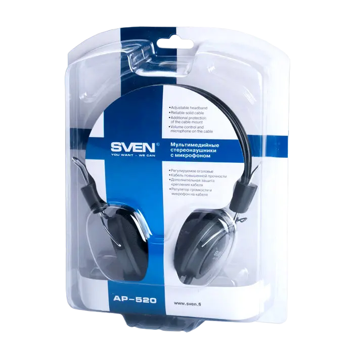 Наушники SVEN AP-520 Чёрный