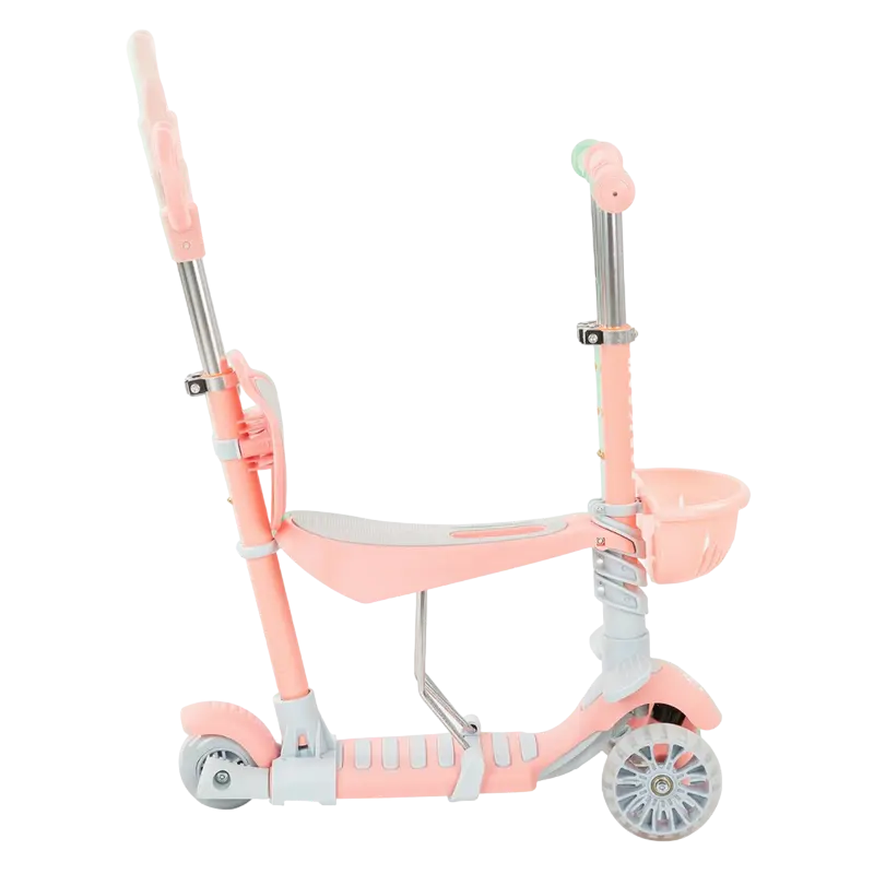 Детский 3-колесный самокат Makani BonBon Розовый