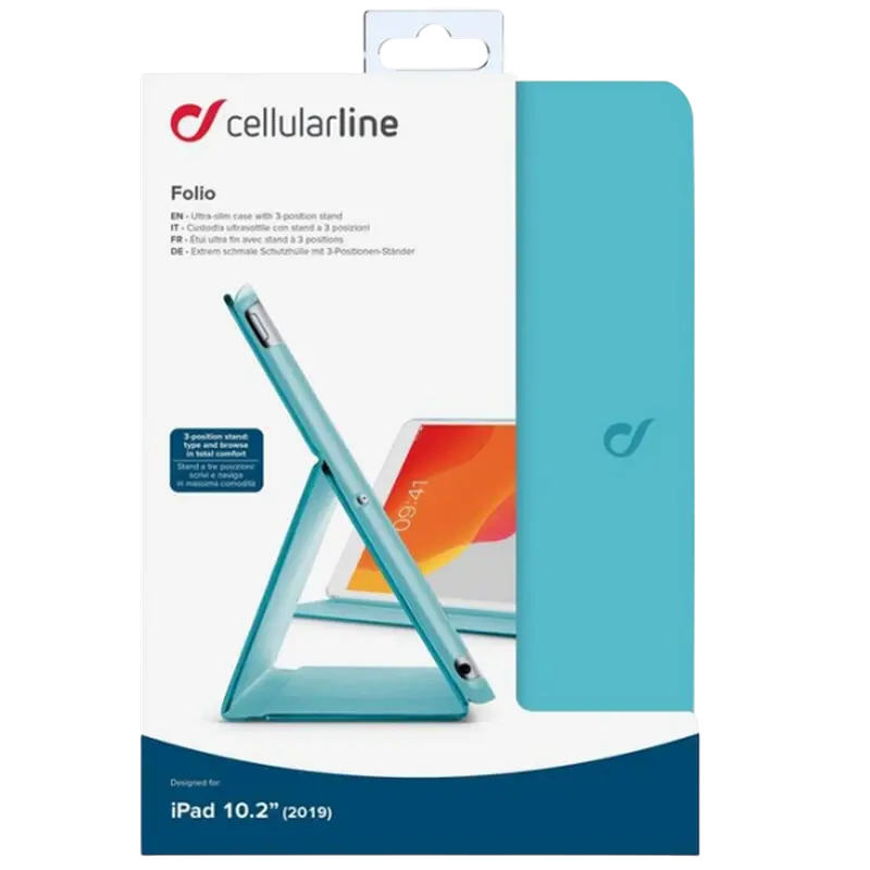 Чехол для планшета Cellularline Apple iPad 10.2" 2019/2020 Stand Case 10.2" Зелёный
