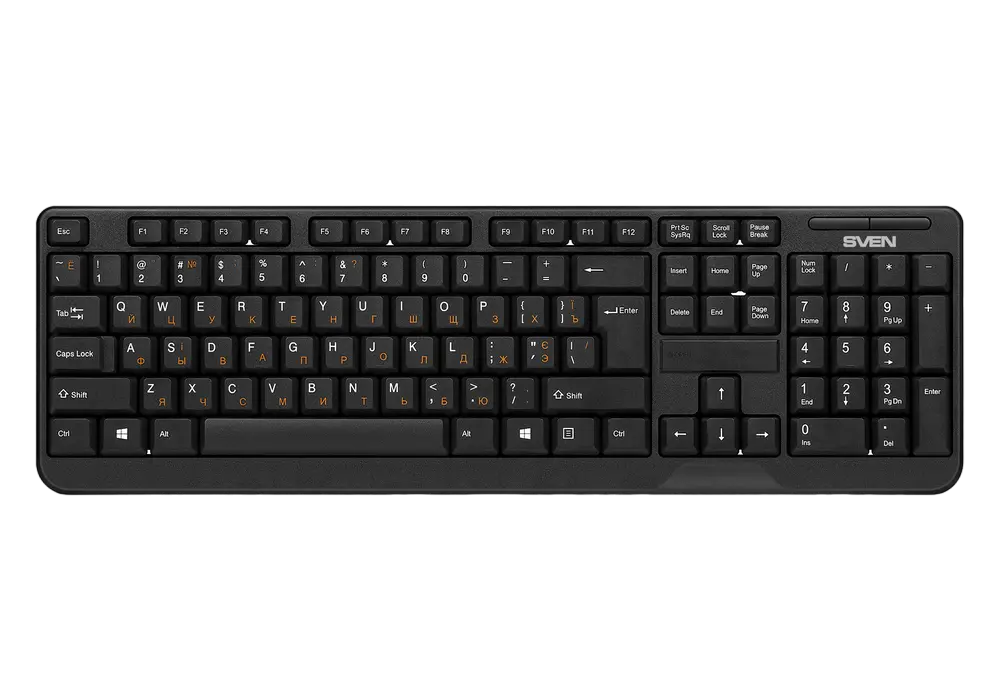 Клавиатура и мышь SVEN Comfort 3300 Мембрана Черный