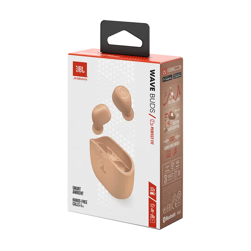 Наушники JBL. Wave Buds Бежевый