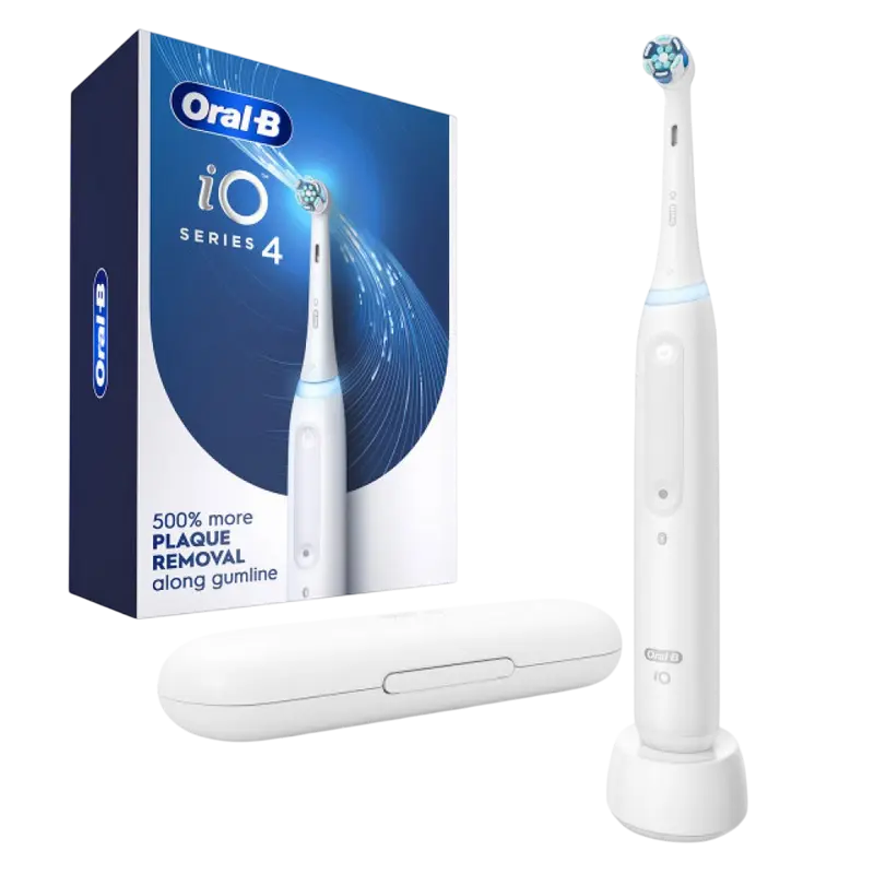 Periuță de dinți electrică Pentru adulți Braun Oral-B iO 4 Quite White