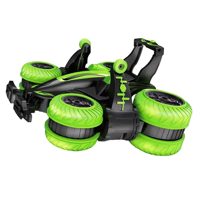 Jucărie cu telecomandă SY Stunt Tumbling Wheel Car Verde
