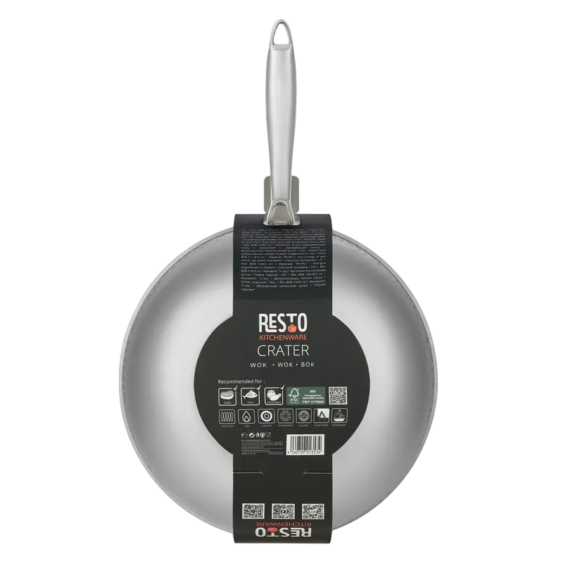 Сковорода WOK RESTO Crater CRATER Нержавеющая сталь
