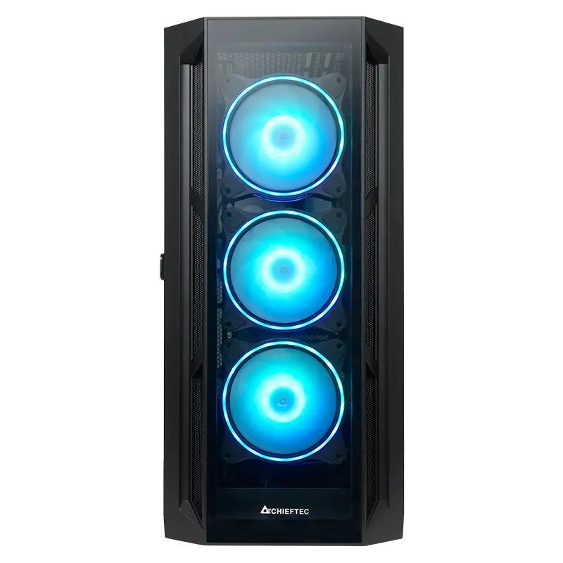 Компьютерный корпус Chieftec GA-01B-TG-OP Midi-Tower Черный