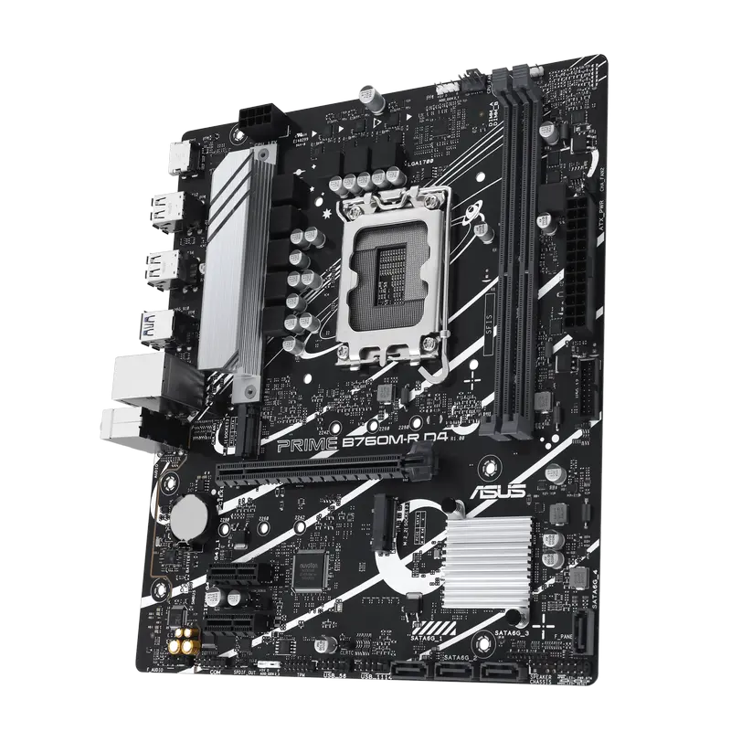 Материнская плата ASUS PRIME B760M-R D4 LGA1700 Micro-ATX