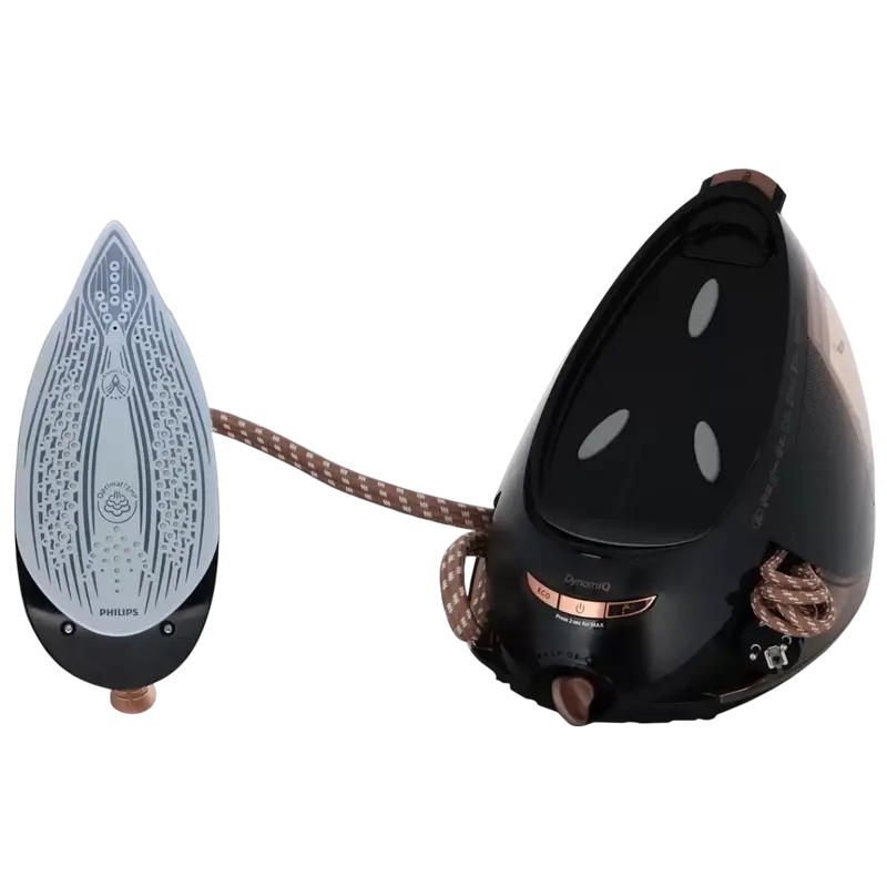 Fier de călcat cu generator de abur Philips GC9682/80, Negru | Auriu