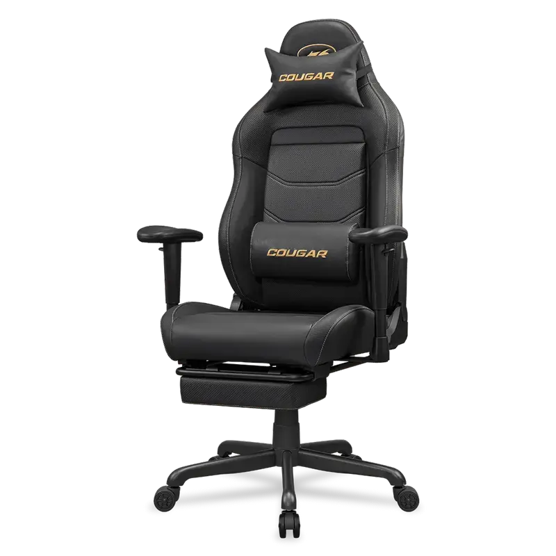 Игровое кресло Cougar Explore Neo ПВХ Кожа Черный | Золотистый