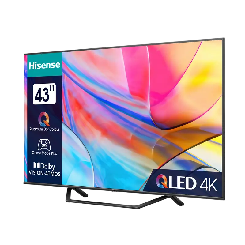 43" QLED SMART Телевизор Hisense 43A7KQ Черный