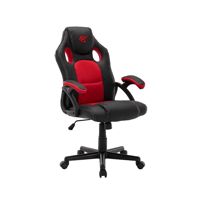 Scaun Gaming Havit GC939 PU Piele,Țesătură Roșu /Negru