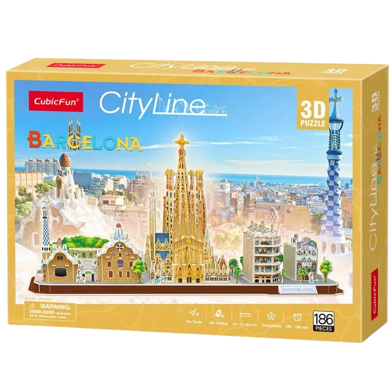 Puzzle 3D CubicFun City Line Barcelona