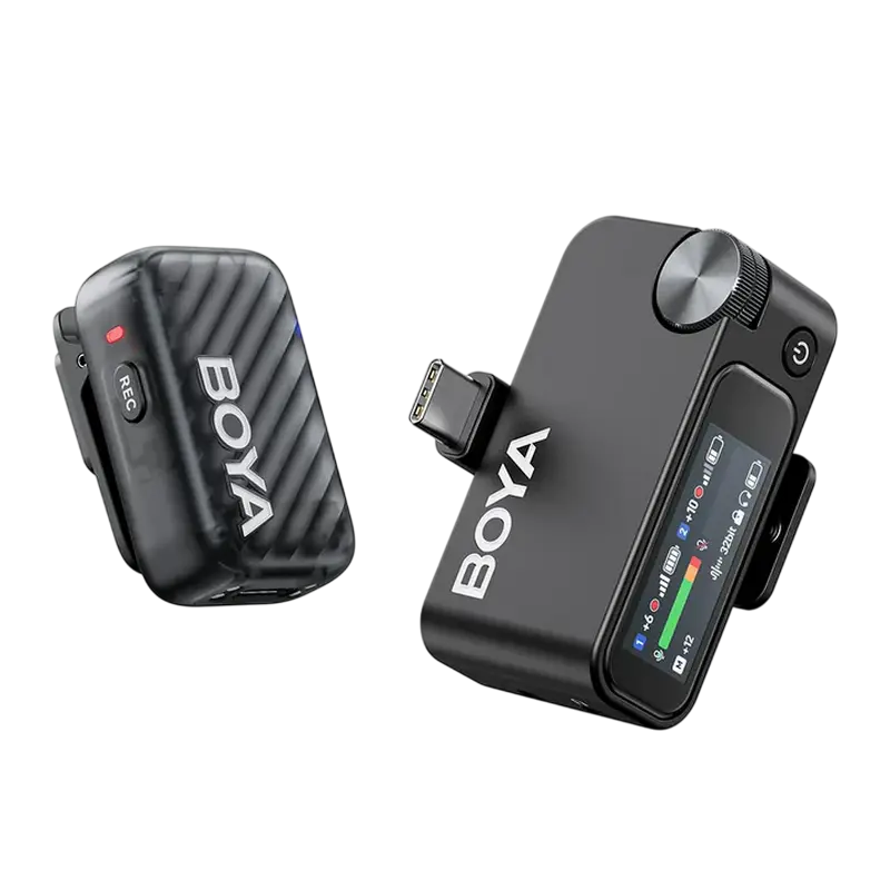 Портативный записывающий микрофон Boya Boyamic 2-01 Беспроводной Черный