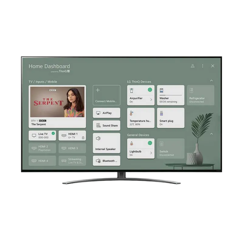 55" LED SMART Телевизор LG 55NANO816PA Черный