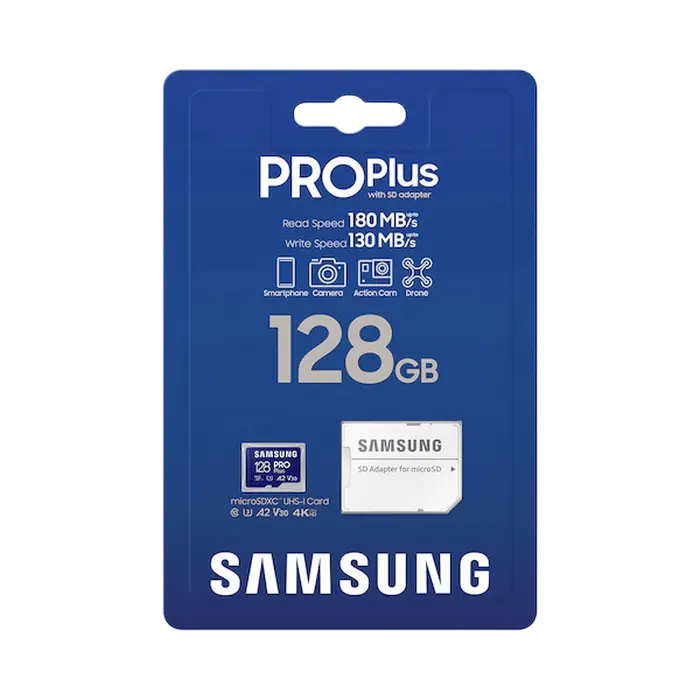 Карта памяти Samsung PRO Plus MicroSD 128ГБ