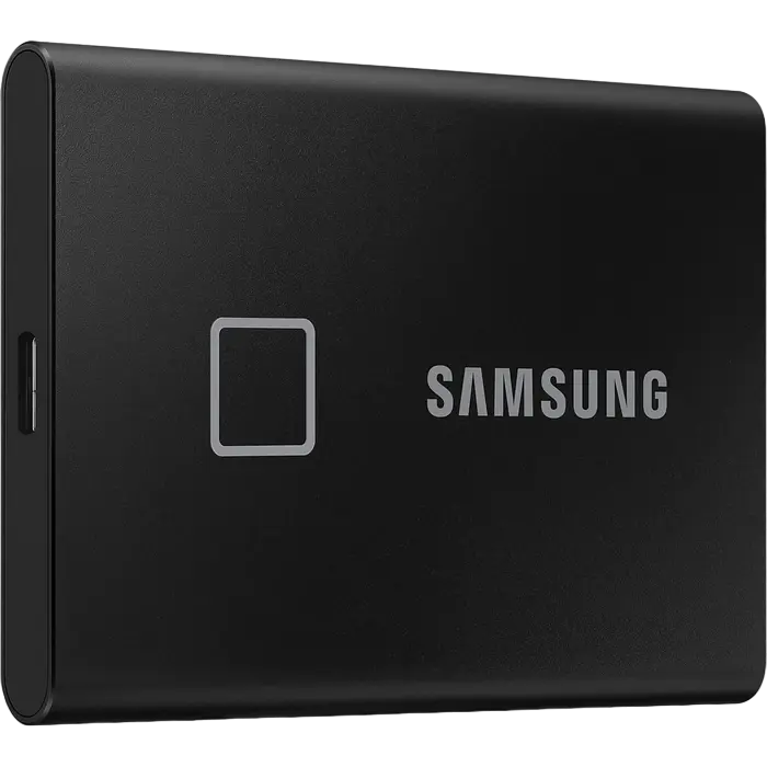 Внешний портативный SSD накопитель Samsung T7 Touch 500 ГБ Чёрный