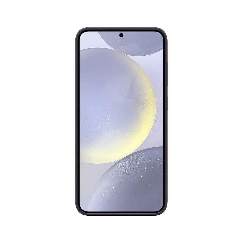 Чехол Samsung Galaxy S24+ Silicone Cover Силиконовый Чехол Темно-фиолетовый