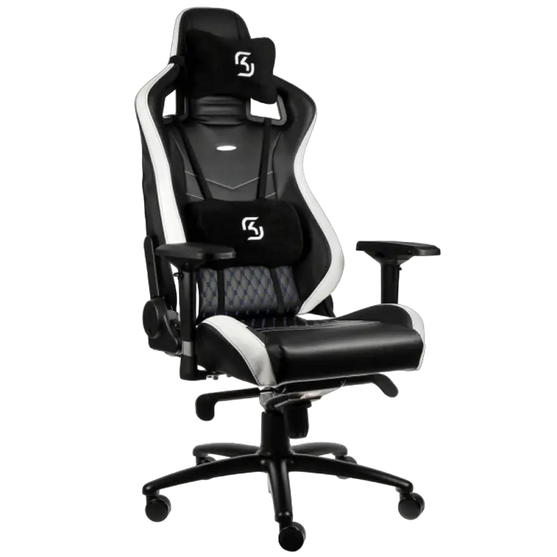 Игровое кресло Noblechairs Epic Искусственная кожа Черный/Белый