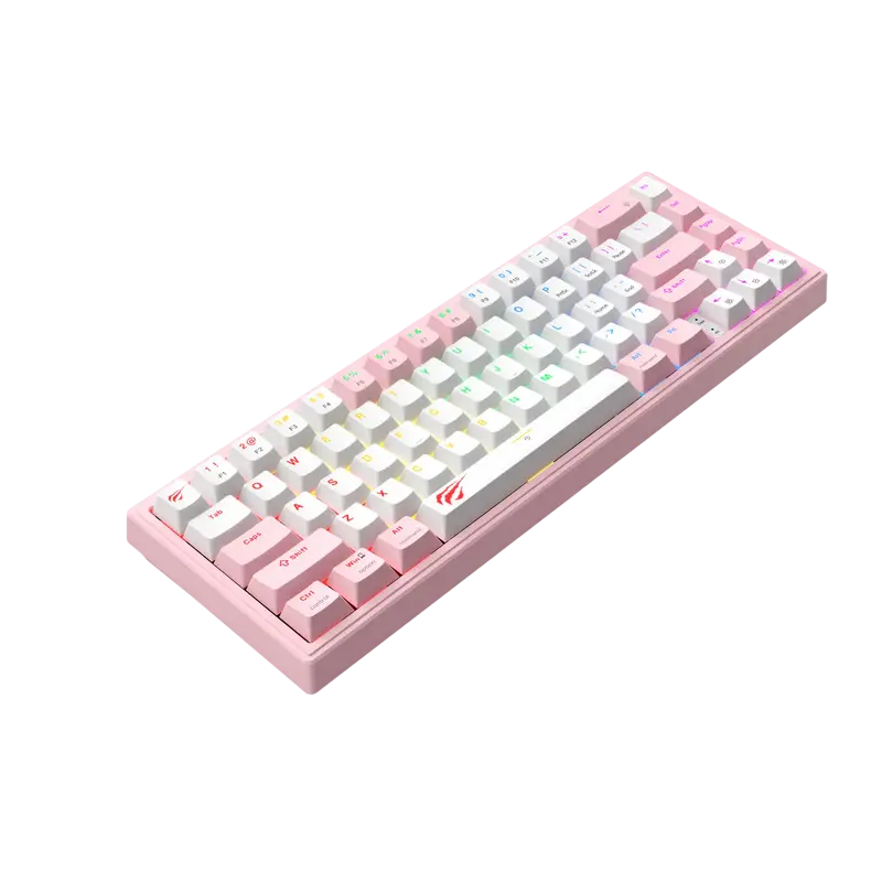 Tastatură Havit KB874L Mecanic Roz