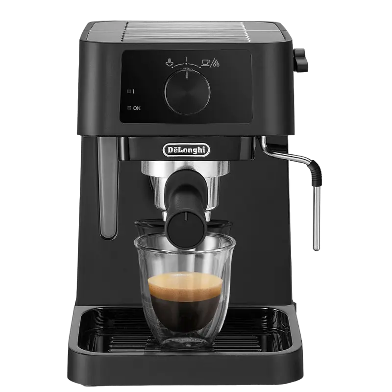 Кофеварка рожковая DeLonghi EC235.BK Черный