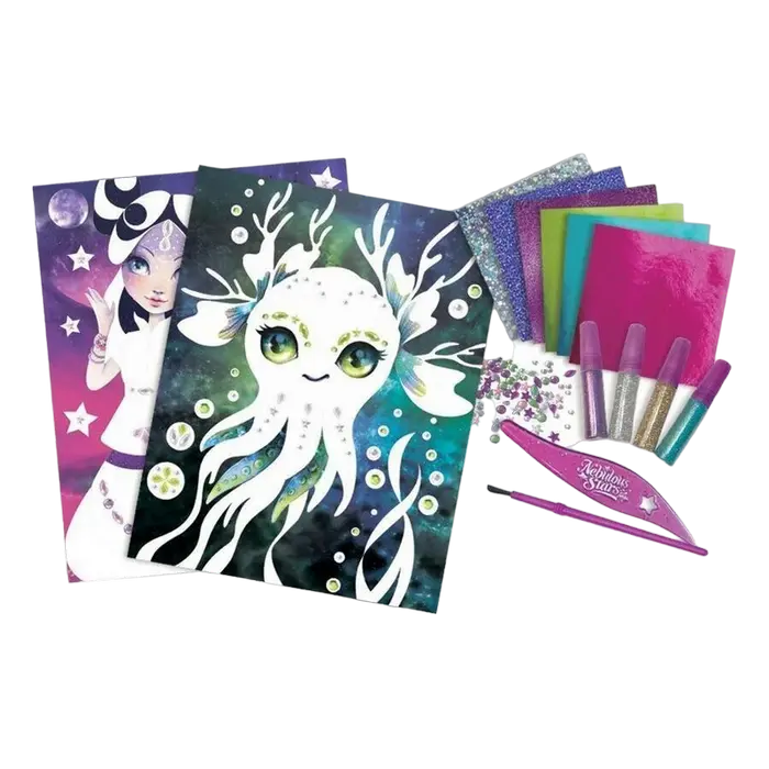 Nebulous Stars Glitter & Foil Art