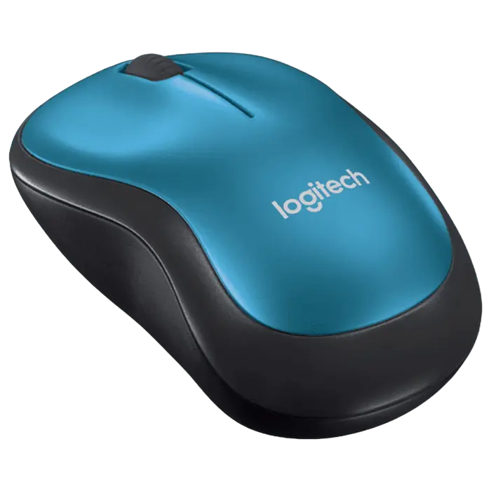 Беcпроводная мышь Logitech M185 Беспроводное Синий