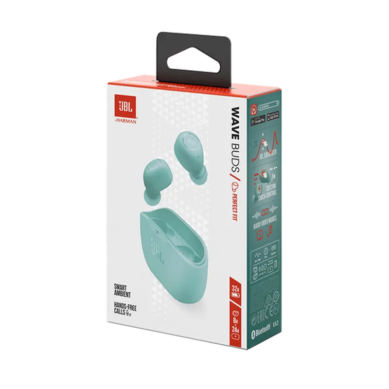 Наушники JBL. Wave Buds Зелёный
