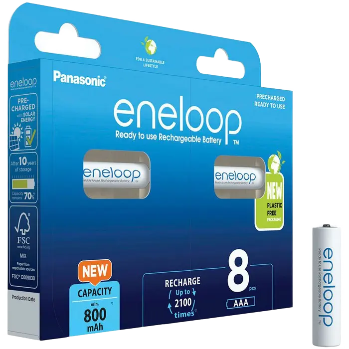 Батарейки Panasonic Eneloop BK-4MCDE AAA