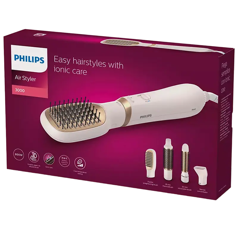 Фен-щётка Philips 3000 Series Розовый