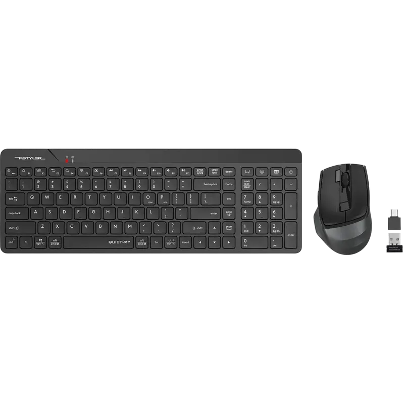 Клавиатура и мышь A4Tech FG2400 Air2 Мембрана Черный