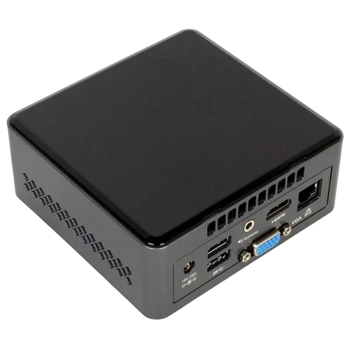 Мини ПК Intel NUC Kit NUC6CAYH Intel Celeron J3455 8 ГБ Черный