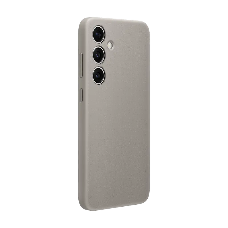 Чехол Samsung Galaxy S24+ Vegan Leather Case Vegan Leather Серо-коричневый