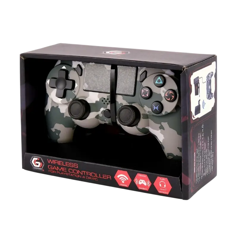 Геймпад Gembird JPD-PS4BT-01-CM, Чёрный