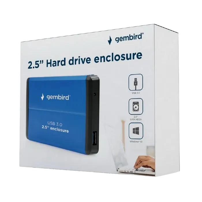 Внешний корпус Gembird EE2-U3S-2-B Синий