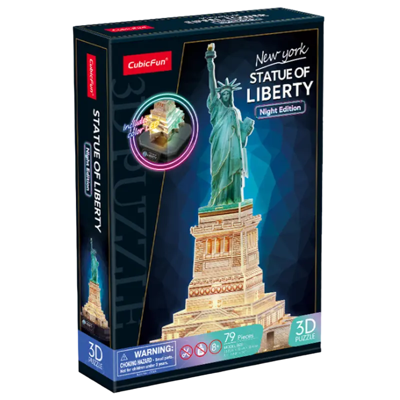 Puzzle 3D CubicFun Statue of Liberty Multicolor