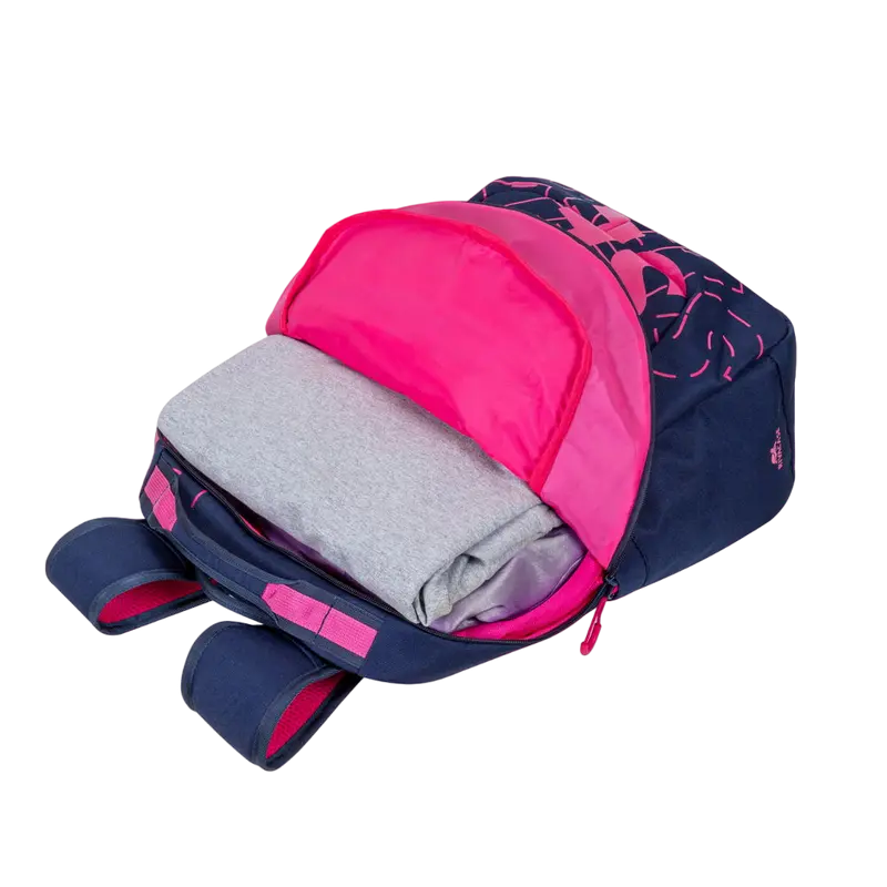 Повседневный рюкзак Rivacase Heide Темно-синий/Розовый