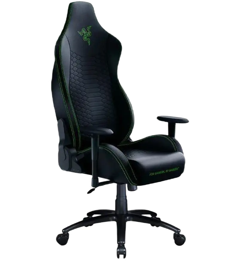 Игровое кресло Razer Iskur X ПВХ Кожа Чёрный Зелёный