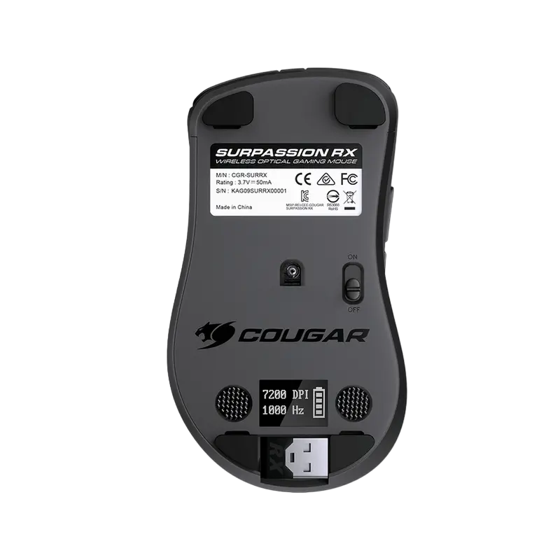 Игровая мышь Cougar Surpassion RX Беспроводное Чёрный
