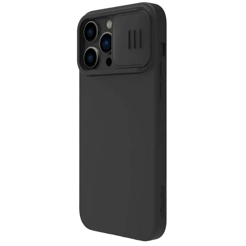 Husă Nillkin Apple iPhone 14 Pro Max CamShield Silky Magnetic Silicone Magnetic case Elegant Black