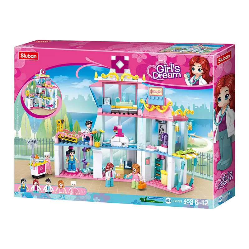 Конструктор Sluban Girls Dream - Hospital Разноцветный