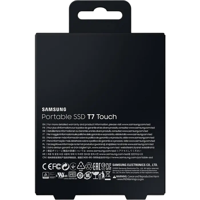 Внешний портативный SSD накопитель Samsung T7 Touch 1 ТБ Белый