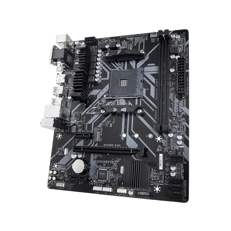 Материнская плата Gigabyte B450M S2H AM4 Micro-ATX