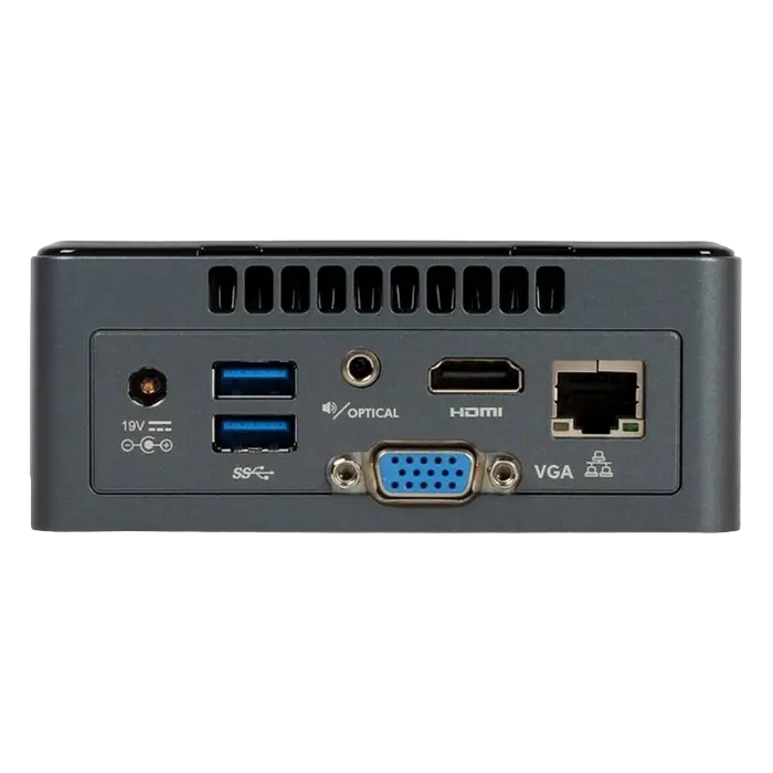 Мини ПК Intel NUC Kit NUC6CAYH Intel Celeron J3455 8 ГБ Черный