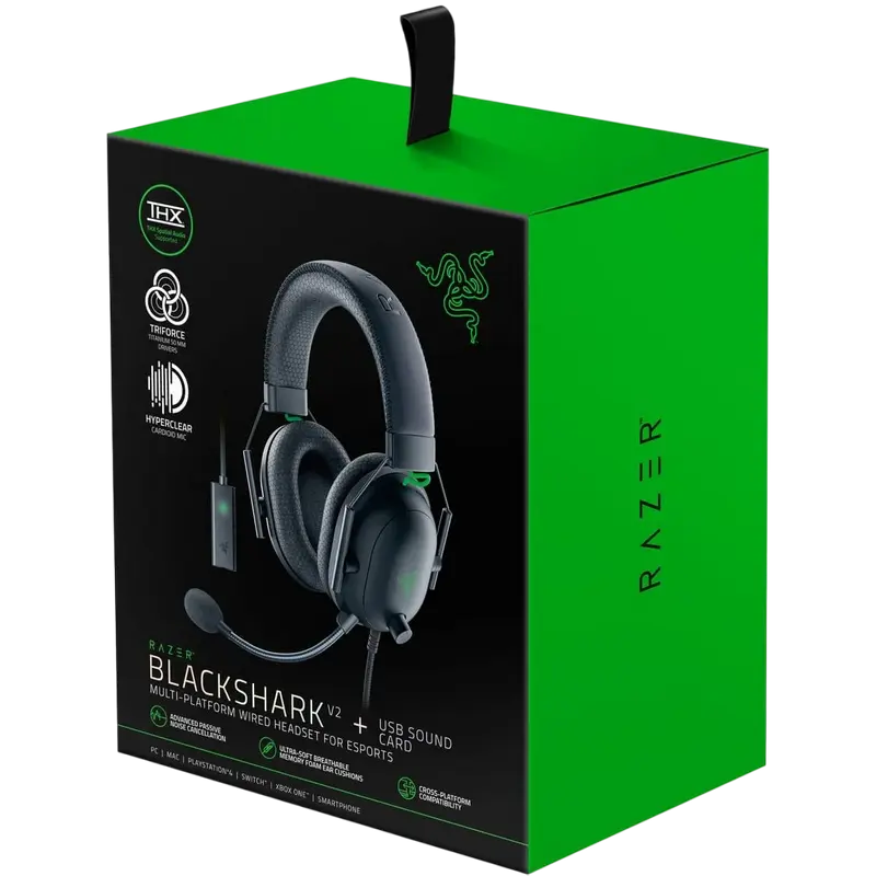 Наушники Razer BlackShark V2 Чёрный