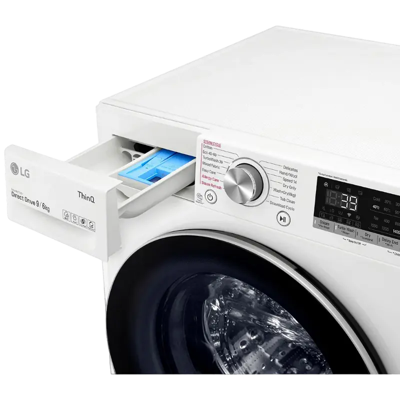 Mașină de spălat cu uscător LG F4DV709S2E Alb