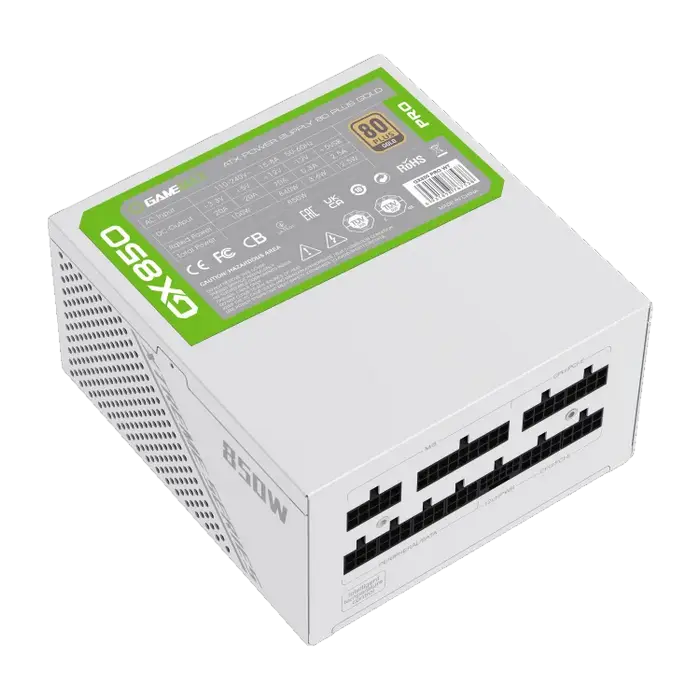 Tip Блок питания для компьютеров Gamemax GX-850 PRO ATX Белый